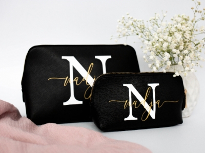 personalisierte Kosmetiktasche mit Namen