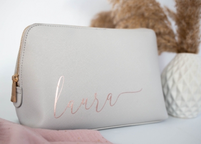 personalisierte Kosmetiktasche mit Namen