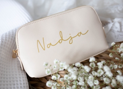 personalisierte Kosmetiktasche mit Namen