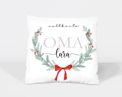 Kissen Bezug Oma personalisiert mit Namen Geschenk Muttertag