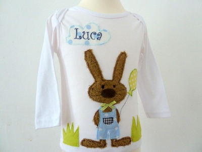 Kindershirt mit Namen von Nanilu, 100% Baumwolle