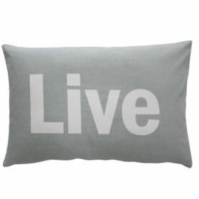 Kissenhülle LIVE von Krasilnikoff