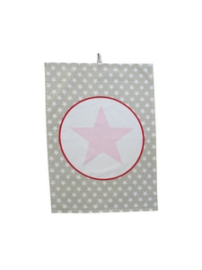 Krasilnikoff Geschirrtuch Big Star sand-weiß