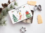 Personalisierte Keksdose mit Namen für Weihnachten