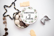 Personalisierte Keksdose mit Namen für Weihnachten