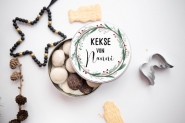 Personalisierte Keksdose mit Namen für Weihnachten