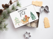 Personalisierte Keksdose mit Namen für Weihnachten