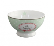 Krasilnikoff Schale mint - Be happy