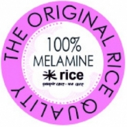 Rice Melamin Kinderteller Star rosa -tief 20 cm Durchmesser
