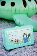 Rice Kinder Lunch-Box - Kids Lunch Box Happy Camper Print - Mint